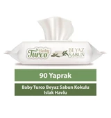 Baby Turco Beyaz Sabun Kokulu 90 Yaprak 18'li Paket Islak Mendil thumbnail 3