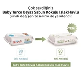 Baby Turco Beyaz Sabun Kokulu 90 Yaprak 18'li Paket Islak Mendil thumbnail 2