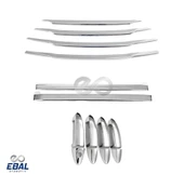 Ford Courier  3'LÜ  KROM SET (Kapı kolu+ön panjur+sürgü nikelaji) 2014-2018 Arası Uyumlu P.Çelik thumbnail 2