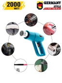 Germany Style Alman PRO-4200 Darbeye Dayanıklı Bakır Sargı 2 Kademeli Sıcak Hava Isı Tabancası - 3