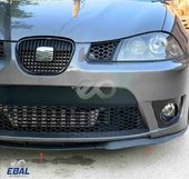 Universal Cupra Ön Lip Mat Siyah ABS 3 Parça Tüm Araçlara Uyumlu - 2