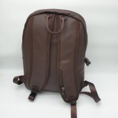 Emitasyon Deri Leptop Bölmeli Sırt Çantası - 8