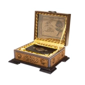 Kuranı Kerim - Ahşap Kutulu - Hediyelik - Sade Arapça - Cep Boy - Hayrat thumbnail 2