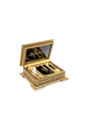 Kuranı Kerim - Ahşap Kutulu - Şık Hediyelik - Sade Arapça - Bilgisayar Hatlı - Cep Boy - Hayrat Neşriyat thumbnail 1