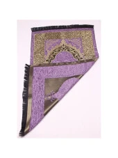 Lüks Osmanlı Şönil Seccade - 0170 - Lila Renk thumbnail 2