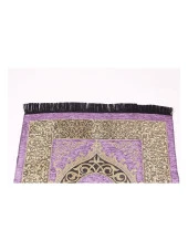 Lüks Osmanlı Şönil Seccade - 0170 - Lila Renk thumbnail 3