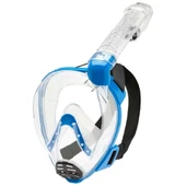 Cressi Baron S-M Beden Yetişkin Tam Yüz Maske Şeffaf-Mavi - 1