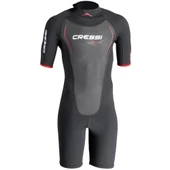 Cressi Altum Man 3 mm Siyah-Kırmızı Shorty Yüzme Elbisesi Xlarge - 1