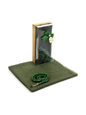 Mevlid Hediye Seti - Tesbihli - Örtülü - Yeşil Renk thumbnail 1