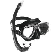 Cressi Perla-Mexico Maske Şnorkel Seti Şeffaf- Siyah - 6