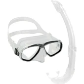 Cressi Perla-Mexico Maske Şnorkel Seti Şeffaf- Siyah - 5