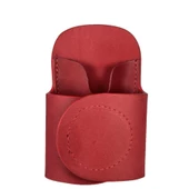 Hakiki Deri Stetoskop Tutucu Organizer Holder Kırmızı thumbnail 4