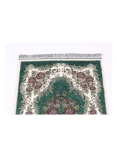 Lüks Gülce Şönil Seccade - 0260 - Koyu Yeşil Renk thumbnail 4