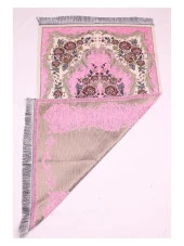 Lüks Gülce Şönil Seccade - 0260 - Pembe Renk thumbnail 2