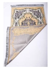 Lüks Gülce Şönil Seccade - 0260 - Krem Renk thumbnail 2