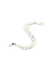 Kristal Görünümlü 99' lu Tesbih Mevlüt Hac Umre Hediyelik 10 adet Beyaz thumbnail 1