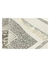 Lüks Açık Renk Osmanlı Tafta Seccade – 0210 Gri thumbnail 4