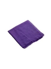 Flamlı Kare Pamuklu Örtü  - Mor thumbnail 1