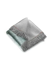 Çeyizlik Kutulu Astarlı Süngerli Hediyelik Kalın Kadife Seccade Mavi thumbnail 4