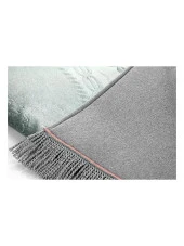 Çeyizlik Kutulu Astarlı Süngerli Hediyelik Kalın Kadife Seccade Mavi thumbnail 5