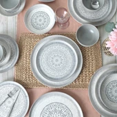 Keramika Stone Nordic Yemek Takımı 24 Parça 6 Kişilik 21426-27 - 1