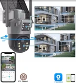 Ventus V380 Pro 735-4G 10MP (5MP+5MP) Dual Lens UltraHD Güneş Enerjili Akıllı Güvenlik Kamerası - 2