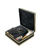 Kuranı Kerim - Özel Kadife Kaplı Sandık - İsim Baskılı - Dini Hediyelik Set thumbnail 2