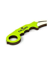 Ahşap Karambit - Cs Go Karambit Oyuncak - Eğitici Oyuncak - Yeşil - 2