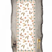 Sonbahar Serisi Palamut ve Yaprakları Ranır- Runner 45 x 140 cm - 1