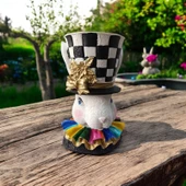 Tavşan Saksı Vazo, Decoratif Polyester Büyük Boy Saksı, Paskalya Tavşan Saksı - 1