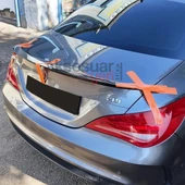 Mercedes Cla W117 Kasa Bagaj Üstü Spoiler Piano Black Boyalı thumbnail 3