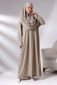 Tek Parça Namaz Elbisesi - Vizon - 5015 - 7