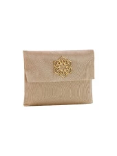 Şantuk Kumaş Kaplı Yasin Kitabı - Çanta Boy - İsme Özel Plakalı - Seccadeli - Tesbihli - Keseli - GOLD Renk - Mevlid Hediyeliği thumbnail 4