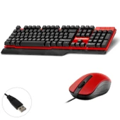 KABLOLU OYUNCU KLAVYE Q MOUSE SETİ HADRON HD-861K - 1