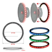 LEDRING HOPARLÖR RGB LED HALKA 20CM REISS AUDIO RS-LEDRING8 (AKS-48) thumbnail 2