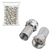 IRK-1086 F Konnektör RG6 Geniş 100Lü Paket - 1