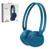 KABLOSUZ KULAK ÜSTÜ KULAKLIK MİKROFONLU BLUETOOTH AUX SD WH-CH400 - 2