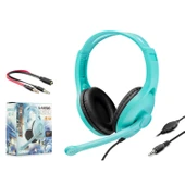 HADRON GM-037 Kablolu Oyuncu Kulak Üstü Kulaklık 3.5mm Jack Mikrofonlu - 1