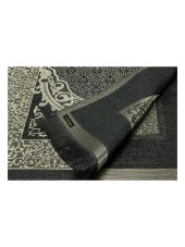 Ekonomik Osmanlı Tafta Seccade - 0150 - Siyah thumbnail 4