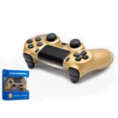 OYUN KOLU GAMEPAD KABLOSUZ PS4 BULETOOTH GOLD HADRON HD-323G - 1