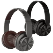 SNOPY SN-BT40 RITMKABLOSUZ KULAK ÜSTÜ KULAKLIK MİKROFONLU BLUETOOTH SD SİYAH/GRİ - 2