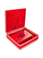 İsme Özel Türk Bayraklı Kadife Sandıklı Kuran Seti thumbnail 6