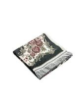 Lüks Gülce Şönil Seccade Siyah thumbnail 2