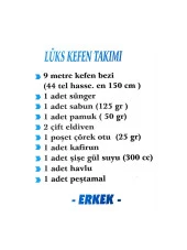 Erkek Kefen Takımı Cenaze Levazımatı 1.5 X 9 Metre - 6