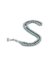 Kristal Görünümlü 99' lu Hac Umre Hediyelik Tesbih 10 Adet -Gri thumbnail 1