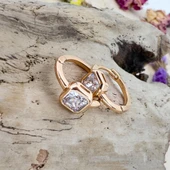 Tek Taş Çelik Küpe - 3