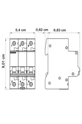Siemens 5SL6350-7 6kA C Tipi 3x50 A Wotomat - Trifaze Buzdolabı Sigortası - 2