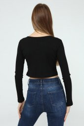 DRR Moda Uzun Kol Kaşkorse Bluz - 12