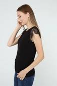 DRR Moda Dantelli Yarım Kol Bluz - 2