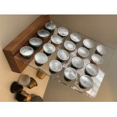 Makcoffee NESPRESSO KAPSÜL KAHVE STANDI AYAKLI 20 KAPASİTELİ KAYIN AĞACI TABANI NESPRESSO KAPSÜLÜ UYUMLU + 10 Adet Kapsül Hediye - 5